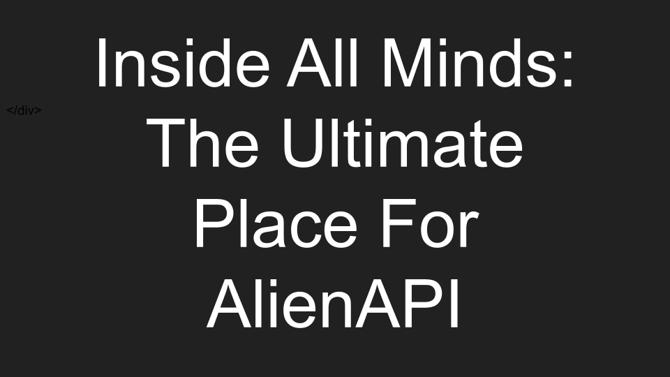 AlienAPI Sources And Development